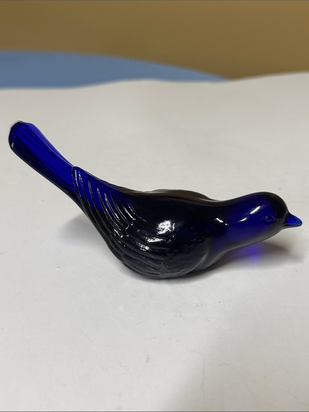 Westmoreland Glass Company Bird Cobalt Blue 1960’s 5.25” long